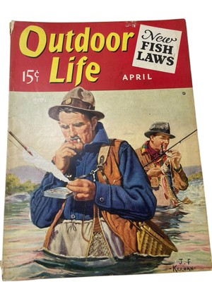 Outdoor Life Magazine April   1940 J.F. Kernan Cover Painting