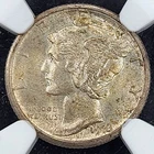 Silver 1916-S Mercury 10 Cents Dime | NGC MS63FB - BullionPlus Label