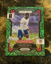 Timothy Weah 2026 Panini Monopoly Prizm FIFA World Cup #71 Green Wave ~ USA