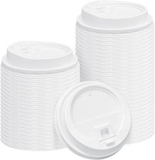150pc Coffee Cup Lids, Disposable Plastic Cup Lids for 10, 12, 16, 20, 24 Oz Cup