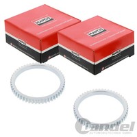 2X Mapco ABS-RINGE Vorne Passend FüR Hyundai Santa Links+Rechts | 76505