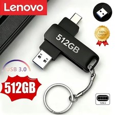 Lenovo 512GB USB Flash Drive Type-C Dual Interface Metal High Speed U Disk