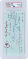 Graig Nettles New York Yankees Signed Check from March 31, 1984 - PSA 84855685