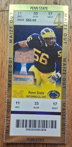 2007 Michigan Wolverines vs Penn State Ticket Stub - Picture 2 of 4