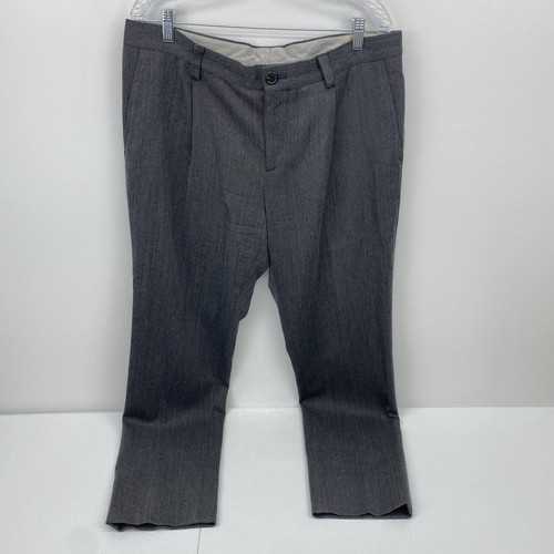 Brunello Cucinelli Pants Men size 52 Wool Blend premium Trousers Designer 37x31 - Picture 2 of 14