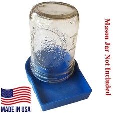 Pinnon Hatch Farms 12 Pack Heavy-Duty Chick Feeder - Mason Jar NOT Included