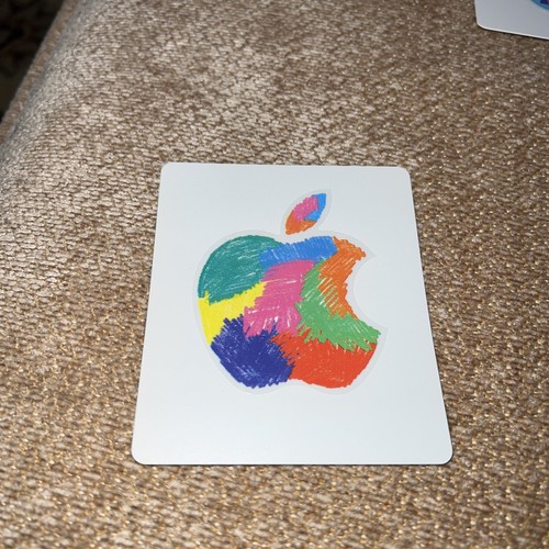 5 Colorful Apple Stickers Genuine Modern Logo Authentic- ALL NEW, Mint Condition - Picture 4 of 6
