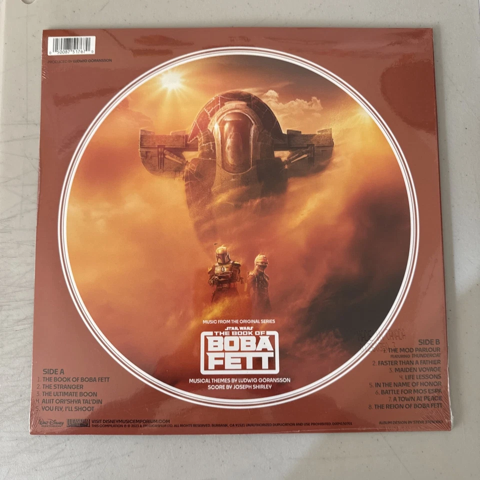 Star Wars The Book Of Boba Fett Picture Disc Vinyl Brand New Sealed - Image 2 of 2