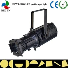 RDM 200W LEKO Edison LED Profile Spot Lights Warm White 3200k/19° Theater Audio