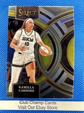 2024 #195 Kamilla Cardoso Panini WNBA Select Basketball Premier Base Sky RC