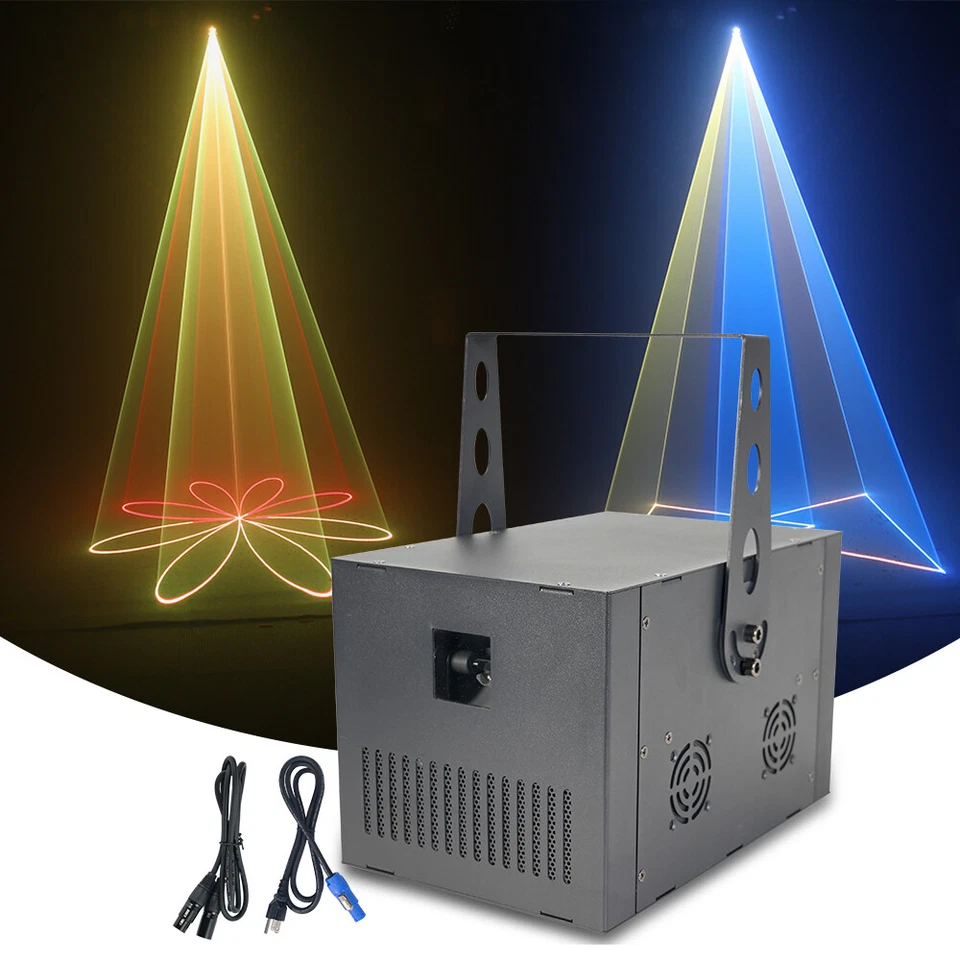 Luz láser 3W RGB haz de animación arco iris DMX512 para DJ iluminación de escenario discoteca Foto 2 de 4