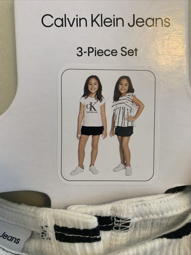 NWT Calvin Klein Jeans Girl’s 6 Year 3 Pcs.Set 2- Tunics & 1 Shorts - Picture 5 of 9
