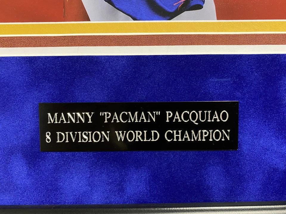 Manny Pacquiao Signed 8x10 Photo Picture In Custom Frame - Image 3 of 4