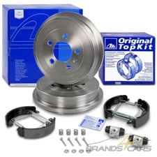 ATE BREMSTROMMELN +TOPKIT BREMSBACKEN HINTEN FÜR SEAT SKODA FABIA 3 VW POLO 5