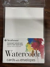 Strathmore 105-26 Watercolor  Cold Press, 5" x 6 7/8", 8 Cards and Envelopes