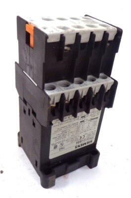 SIEMENS CONTACTOR, 3TF2010-0BB4, 16 A, 600 VAC, 5 LINES, 5 BREAK ALL, AC-1