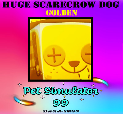 GOLDEN HUGE SCARECROW DOG, Autumn Update, PET SIMULATOR 99, Sim, PS99, Fastest