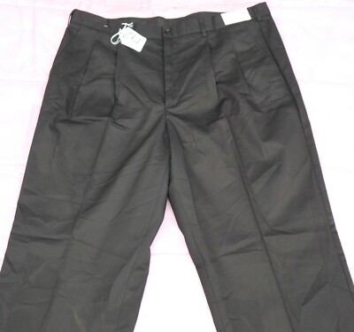 HENRY SEGAL BLACK Pants For MEN SIZE  - W42 X L36- UN-HEMMED. TAG NO. Z67