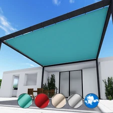 Sun Shade Sail Straight Edge Waterproof Customize UV Blocke Pool Patio Cover 24'