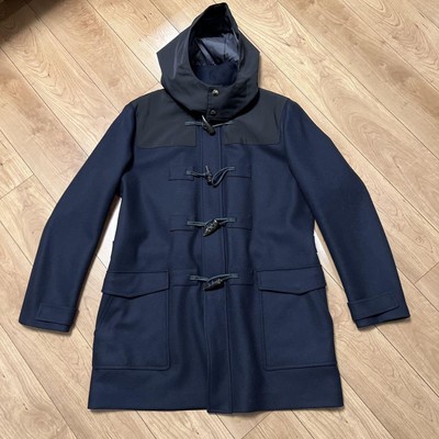 Armani Collection Wool Duffel Coat 52 Navy XL, Shoulder 51cm 