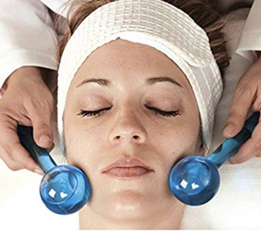 Mizikuu Eiskugeln Für Gesichtsmassage – 2-teiliges Set Aus Borosilikatglas, Strafft Haut & Reduziert Schwellungen