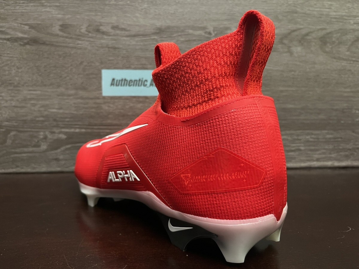 Nike Alpha Menace Elite 3 Football Cleats Red Men Size 9 CT6648-616 NEW w/Flaws Nike Alpha Menace Elite 3  main image 2