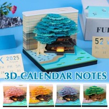 3D Calendar Notes 3D Notepad Toseky Time Piece Calendar Creative Desk Decor T0