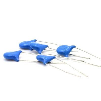 Lot De 5 Condensateurs Céramiques 1nF (1000pF) 400V AC - Référence JNC JY10B102KY74 Y2, D10x5mm