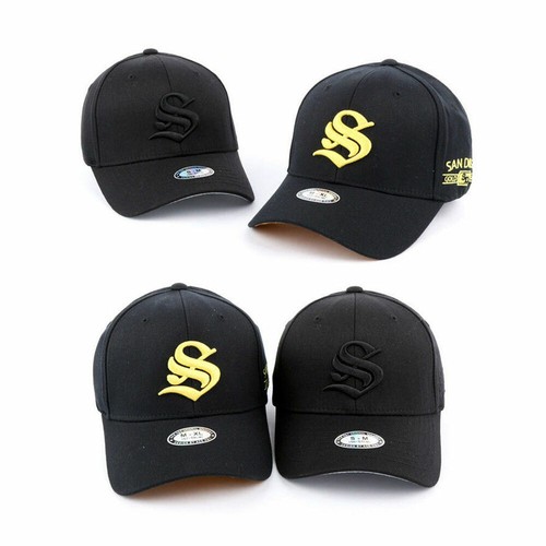 Gorra de béisbol unisex para hombre San Diego letra inicial S Spandex sombrero de ajuste elástico - Imagen 5 de 11