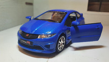 1:32 Honda Civic Type R 2007 VTEC Blue Toy RMZ FN2 Metal Diecast Scale Model Car