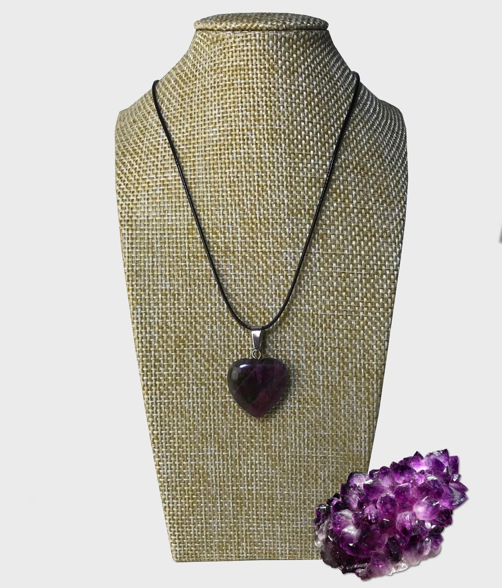 Collier En Perles D'améthyste – Véritables Minéraux, Lithothérapie, Très Bon état