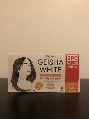 GEISHA WHITE 1- Scar And Blemish Soap Intense 65g ( 3 Bars of 65g Each inside Box)
