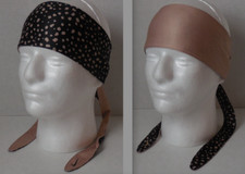 Nike Dri-Fit Printed Reversible Bandana Head Tie Hemp/Hemp/Black