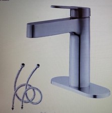 KENES Single Handle Bathroom Faucet Brush Nickel Modern Single Hole KE9010 New