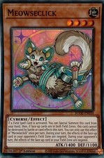 BODE-EN034 MEOWSECLICK SUPER RARE 1ST EDITION YuGiOh CARD
