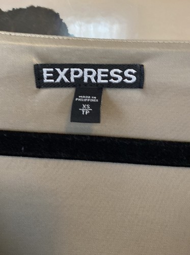 NWT Express Dress Gold Bodycon Cocktail Party Ruched Mini Dress Shimmer XS New - Picture 3 of 6