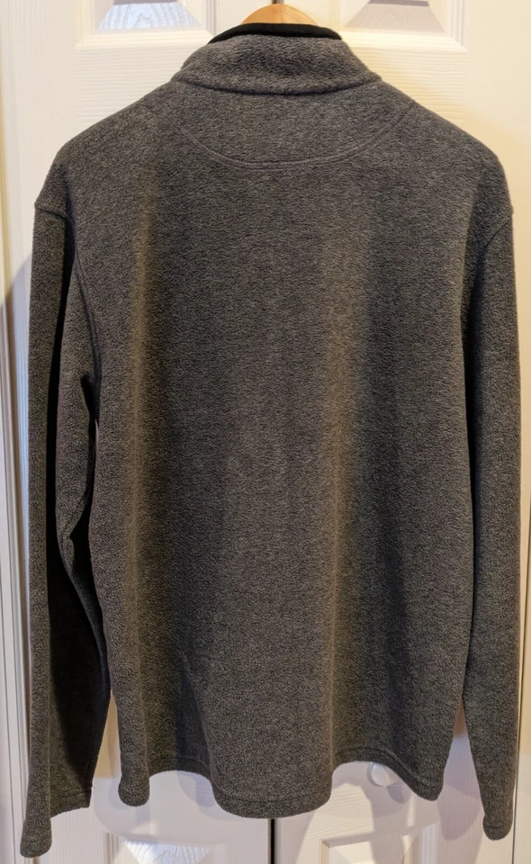 Chaqueta Pullover Free Country Gris 1/4 Cremallera Polar Talla Mediana Para Hombre Cremalleras Foto 2 de 4