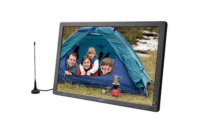 12" Portable Digital LED TV | USB & SD Inputs | 12 Volt AC/DC Compatible for RVs - Image 2 of 3