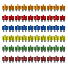 60pcs LED Blade Fuse Assortment, Smart Glow, 5A 10A 15A 20A 30A 40A, ATO/ATC 12V