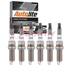 6 pc Autolite Double Platinum APP5701 Spark Plugs for WR6DC 88901010 ym