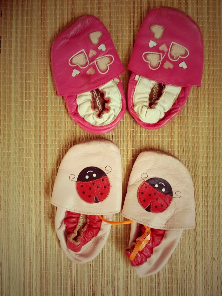 2 Paar Babyschuhe "Impidimpi" Gr 12-18 Leder