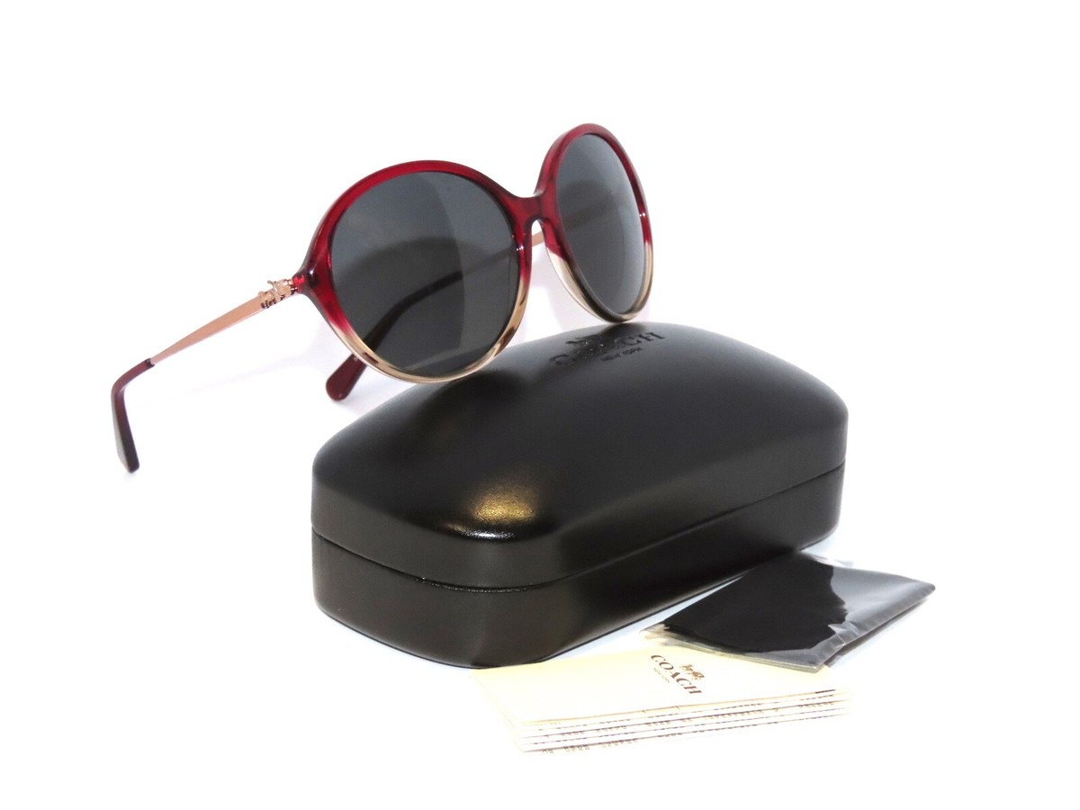 Coach 8214 (L1650) 547387 Red Sand Gradient Gray Sunglasses Coach 8214 (L1650) 547387 Red Sand Gradient Gray Sunglasses