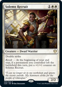 Solemn Recruit x4 - Commander 2020 - NM-Mint, English - Commander 2020