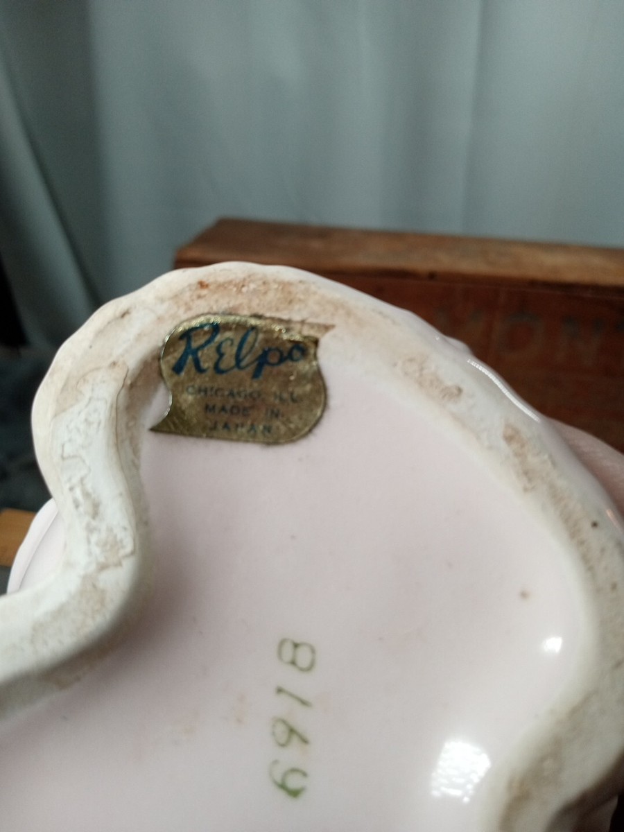 Mid Century Vintage Relpo #6918 Pink Baby Girl Mug Planter | eBay