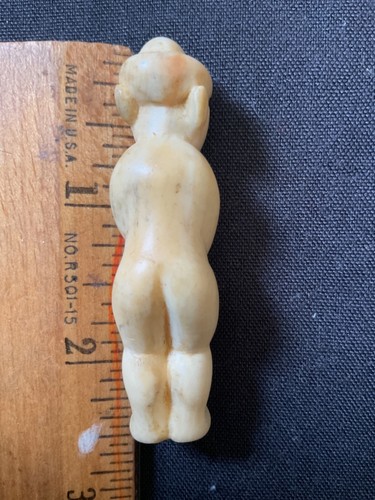 SELTEN 18. JAHRHUNDERT EDO SEHNSÜCHTIGER NETSUKE MANN HOCHDETAILLIERT 8,1 gms - Bild 4 von 8