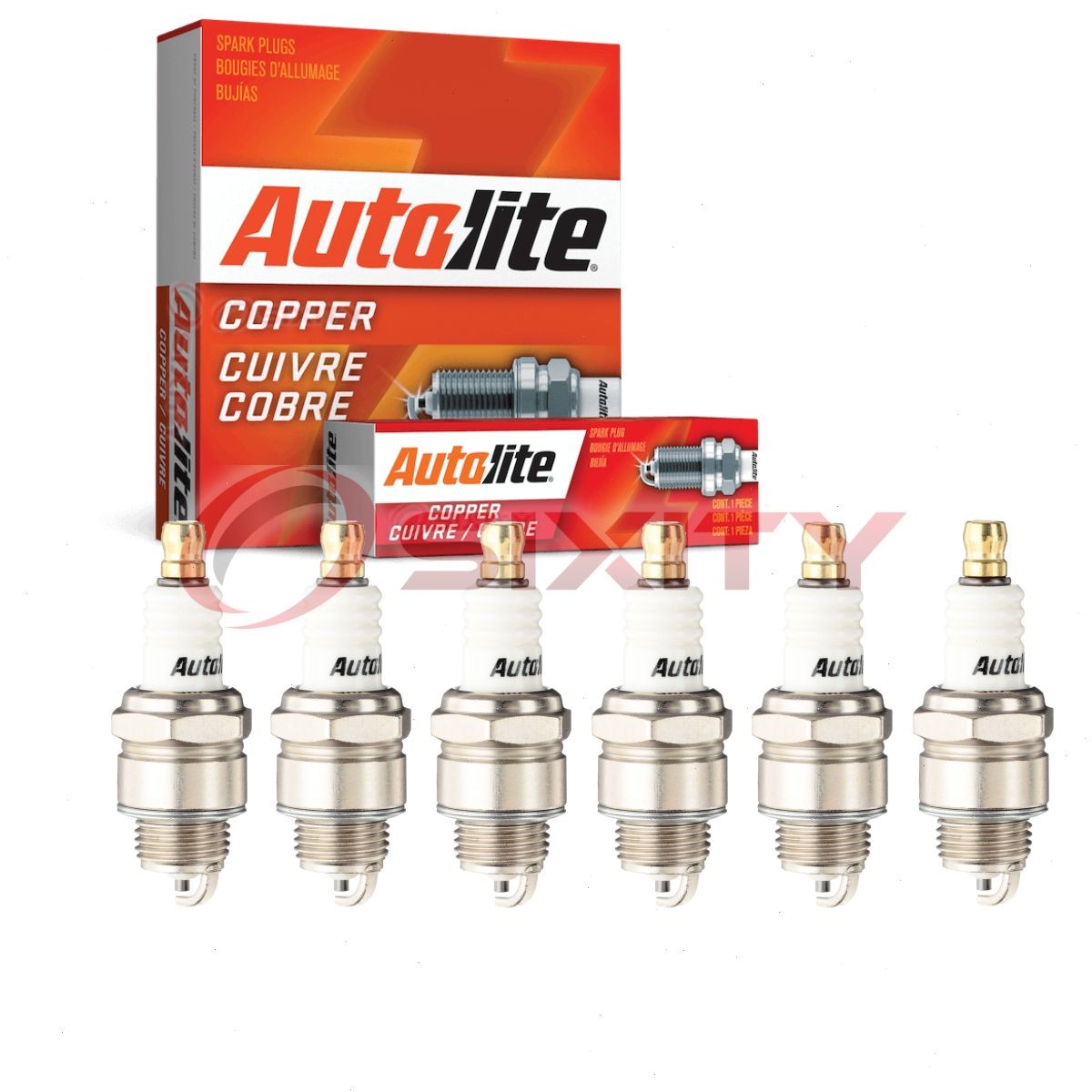 6 pc Autolite Copper Core 2984 Spark Plugs for 6761 4626 1195 Ignition Wire ih