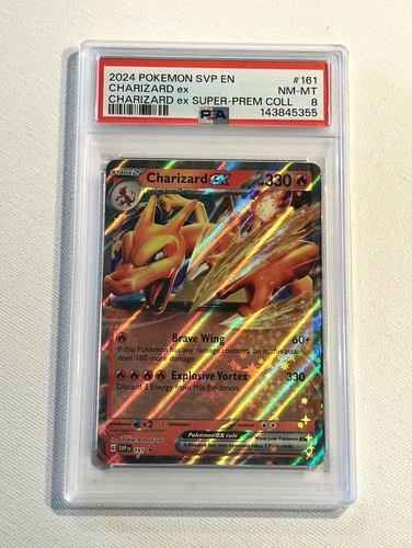 Charizard Ex Super-Prem Coll #161 NM-MT PSA 8