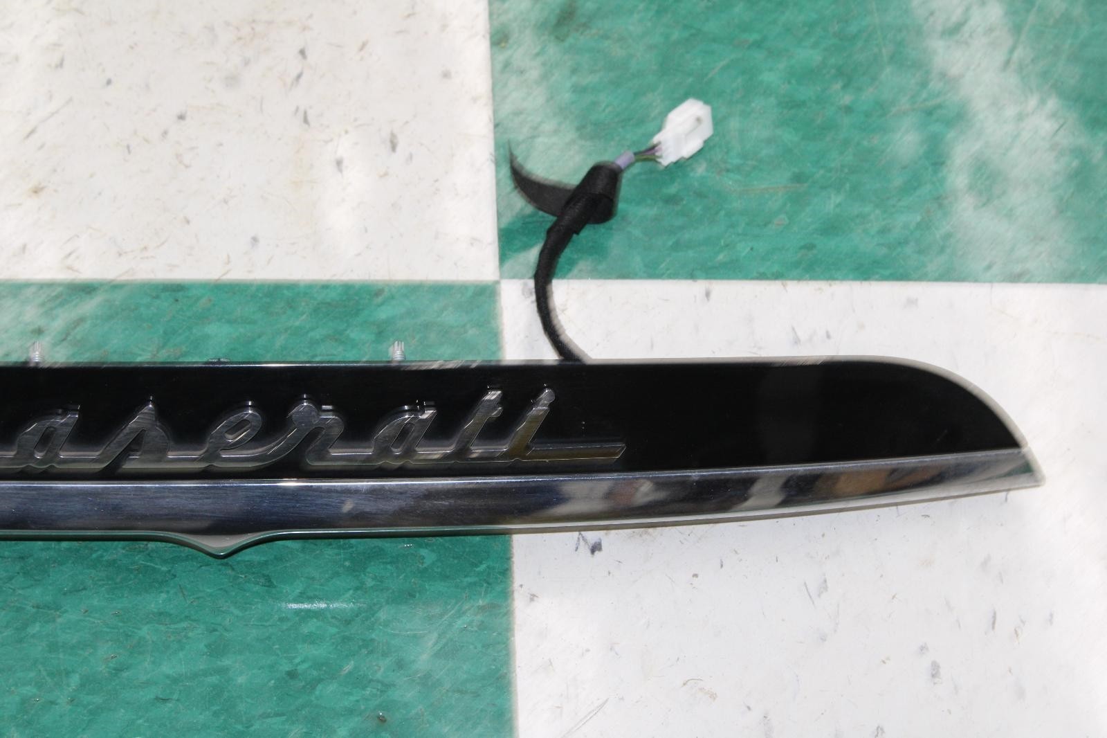 14-17 Ghibli Chrome Rear Trunk Hatch Finish Panel Molding OEM Factory OE WTY WTY