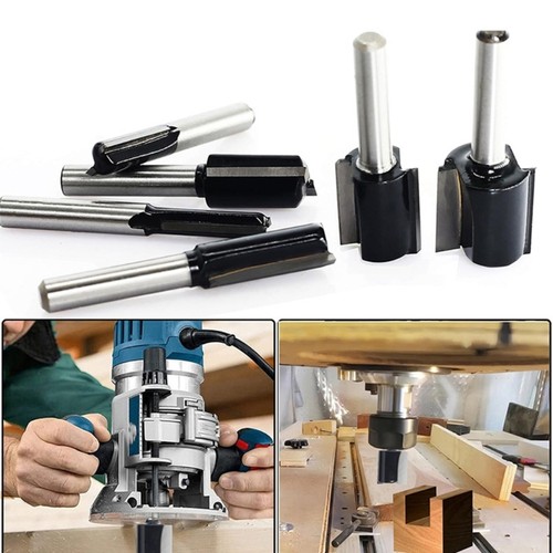 6pcs Alloy Tipped Router Bit Set for High Efficiency Woodworking and Detailed - Picture 4 of 8