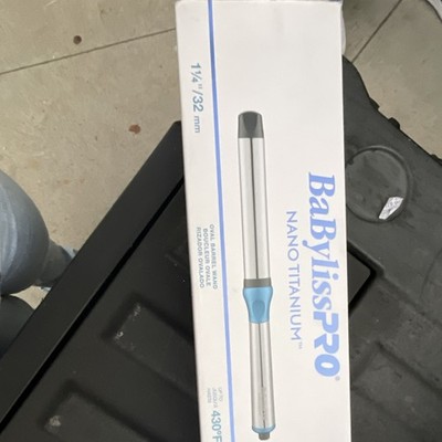 BaBylissPRO Nano Titanium Curling Wand 1¼ in 32 mm 430°F Blue Silver